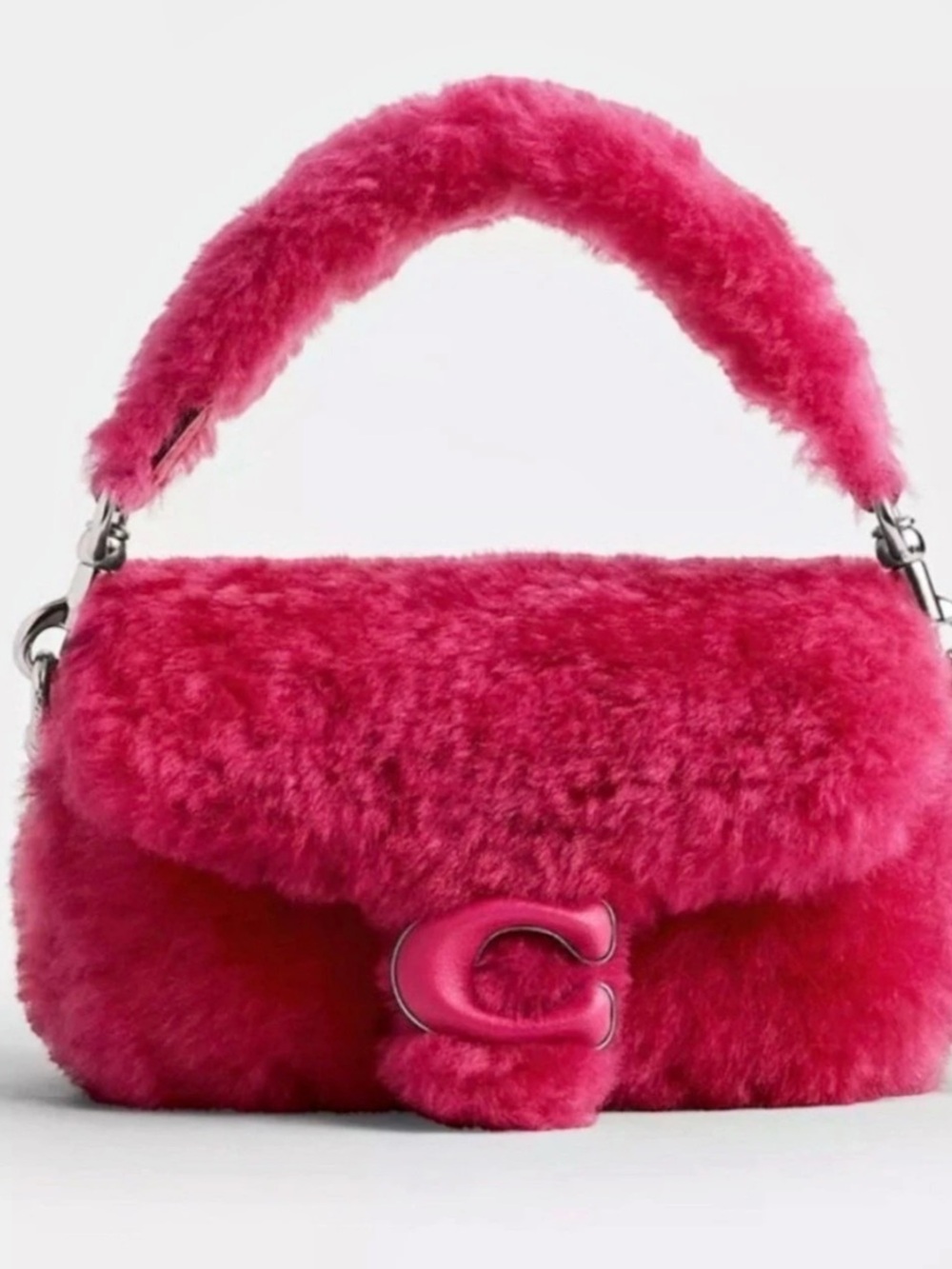 Coach Tabby Shoulder Bag 26 in Shearling Pink